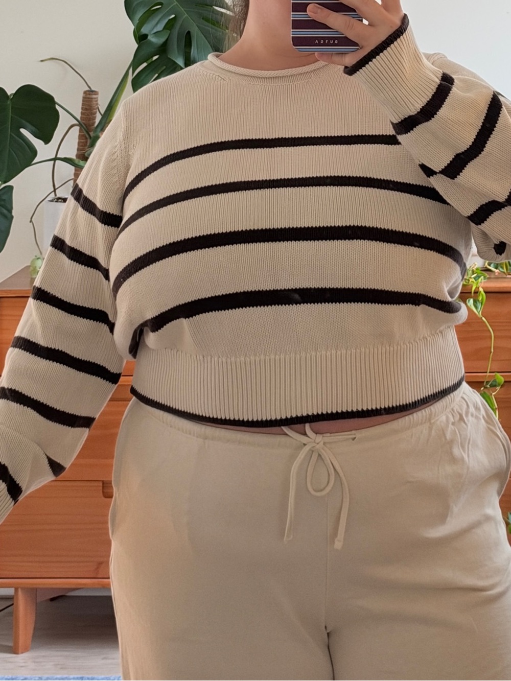 GAP 100% cotton rollneck cropped sweater